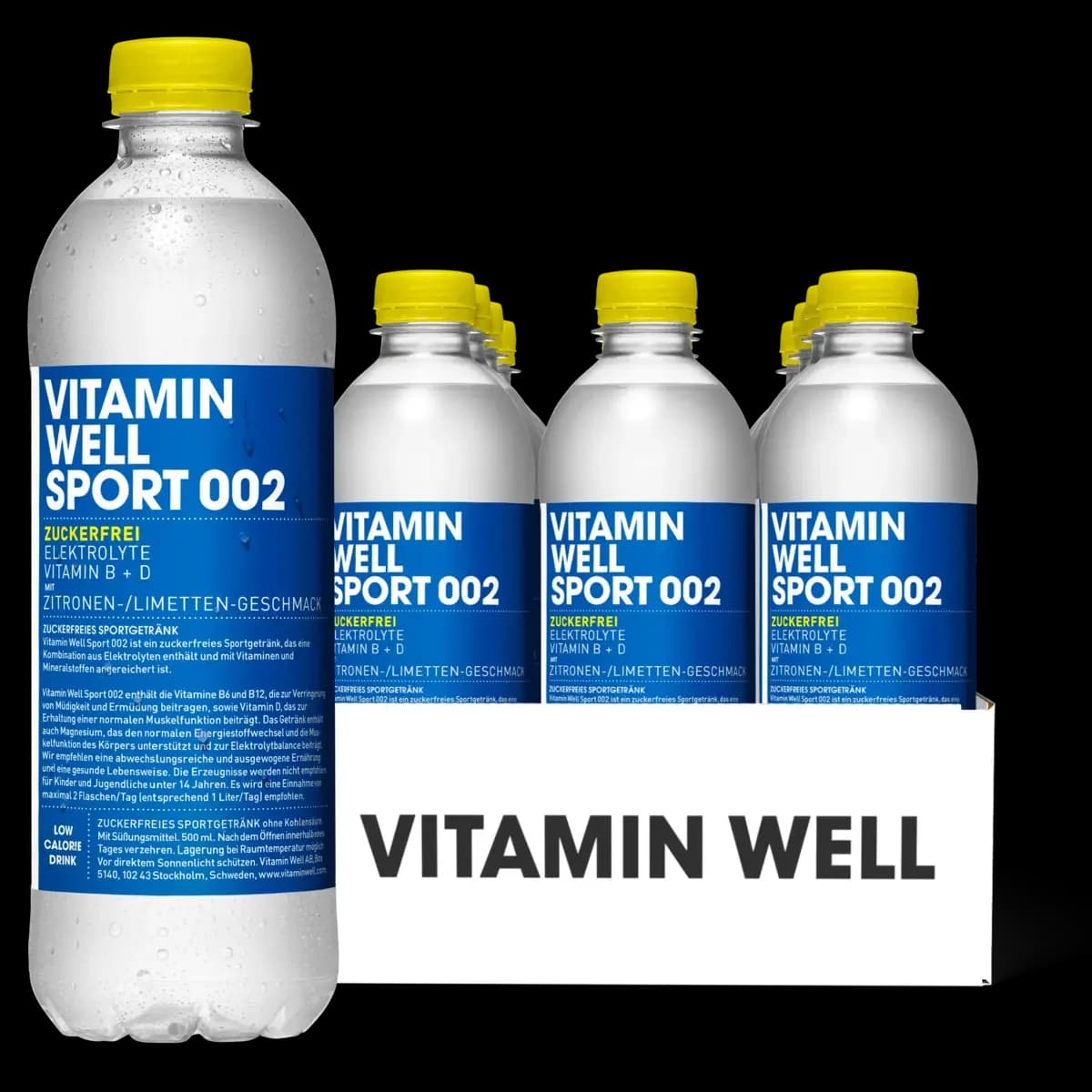 Vitamin Well - Urheilujuoma 002, elektrolyytit - 12 × 500 ml – Vitamin Well pakkaus