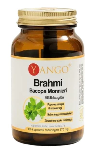 Yango - Bacopa - Brahmi (100 caps) – Yango förpackning