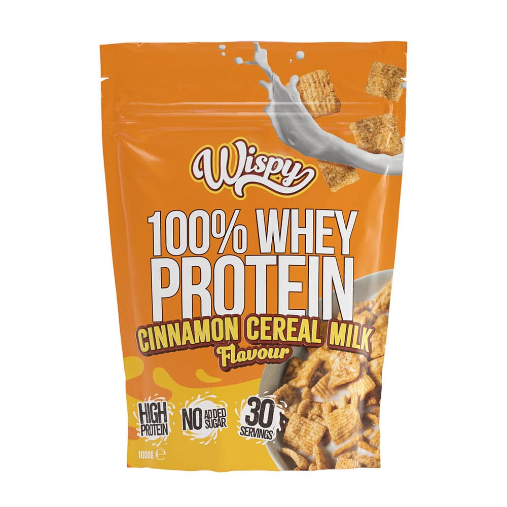 Wispy - Whey Protein Cinnamon Cereal Milk - 1000g – Wispy förpackning