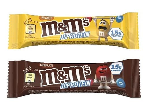 Mars - M&M proteinbar - Jordnöt, 12 × 51 g – Mars förpackning
