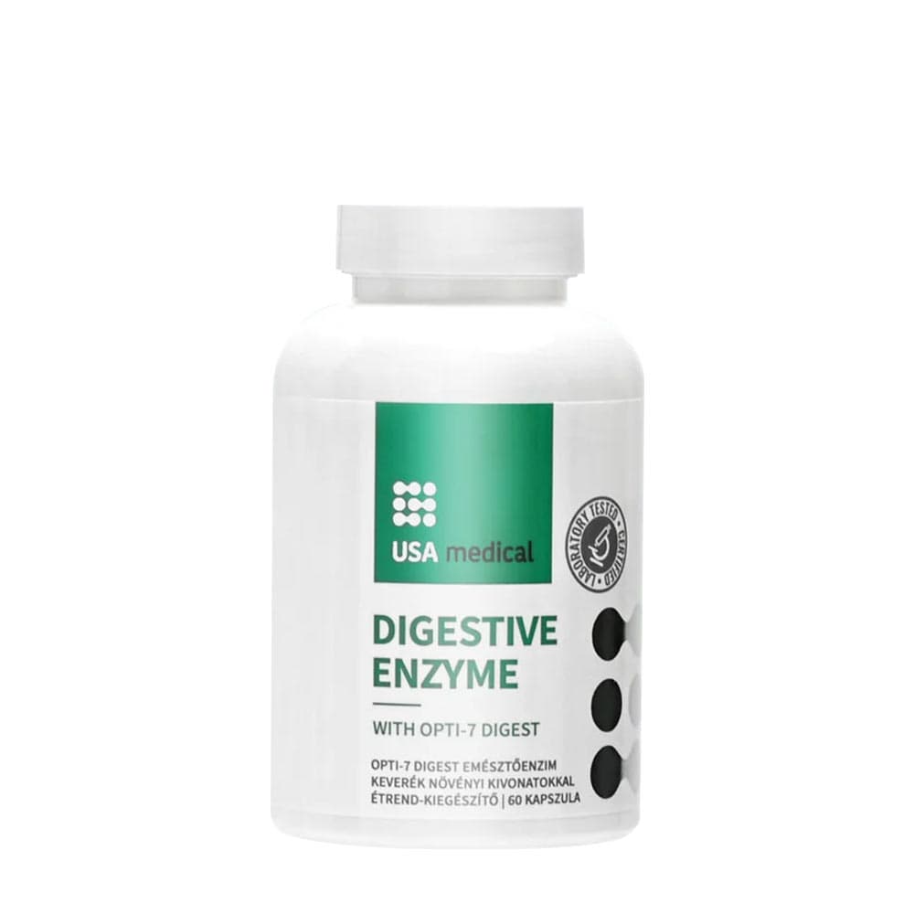 Usa Medical - Digestive Enzyme - 60 Caps