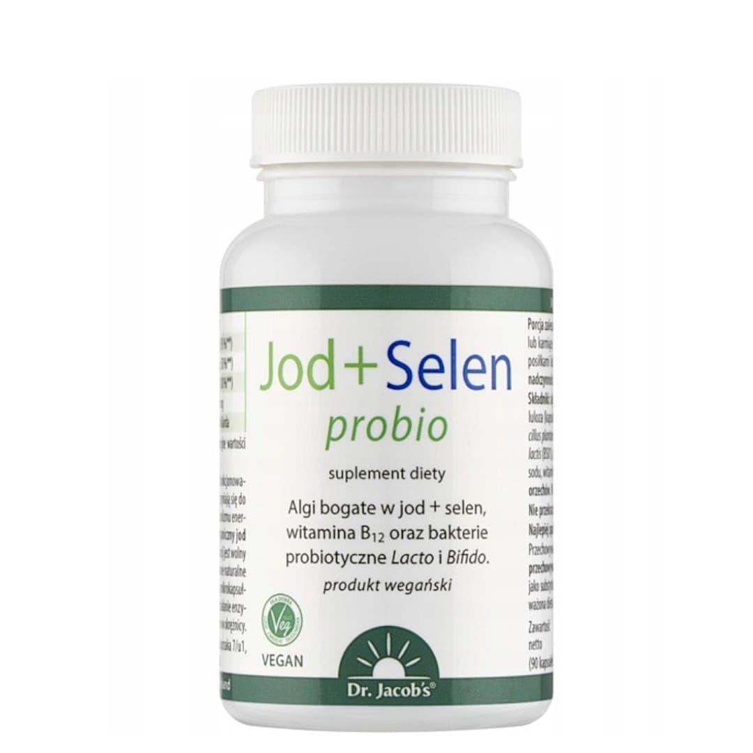 Dr. Jacob's - Jodiini + Seleeniini Probio - 90 Kapselia – Dr. Jacob's pakkaus