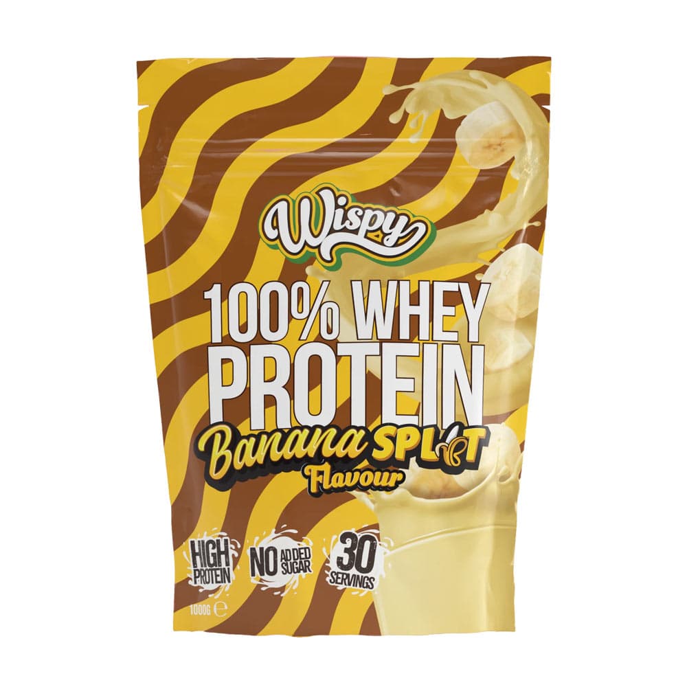 Wispy - Whey Protein Banana Split - 1000g – Wispy förpackning