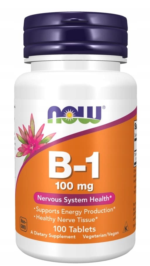 NOW Foods - Vitamin B-1 - 100 Tabs – NOW Foods emballage
