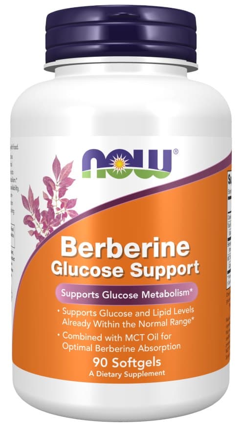 NOW Foods Berberine Glucose Support – NOW Foods förpackning