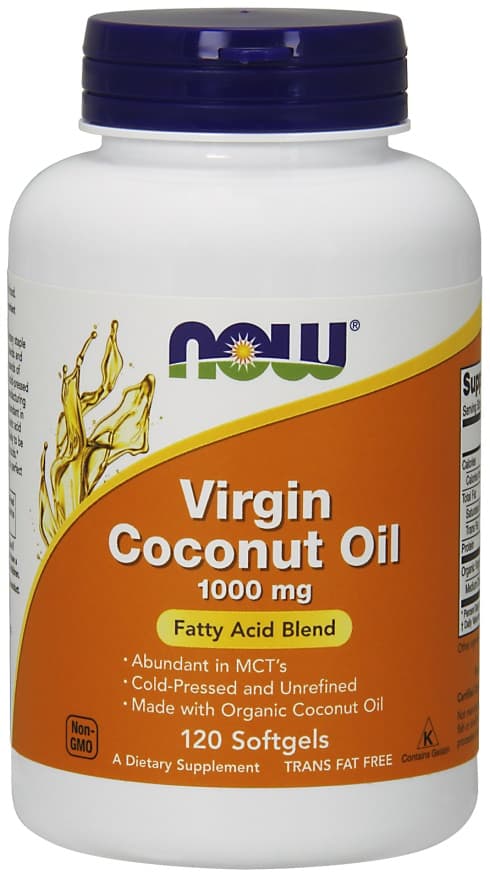 NOW Foods - Virgin Coconut Oil - 120 Sgels – NOW Foods förpackning