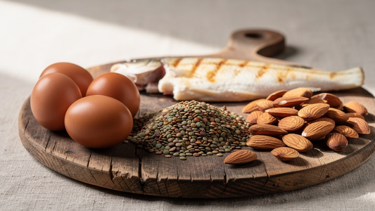Proteinrika livsmedel som innehåller aminosyran L-valin