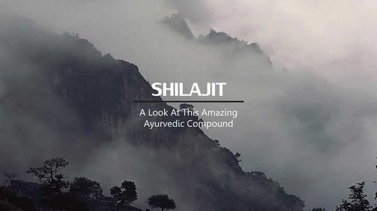 Misty mountainscape representing Shilajit, an Ayurvedic compound with healing properties.