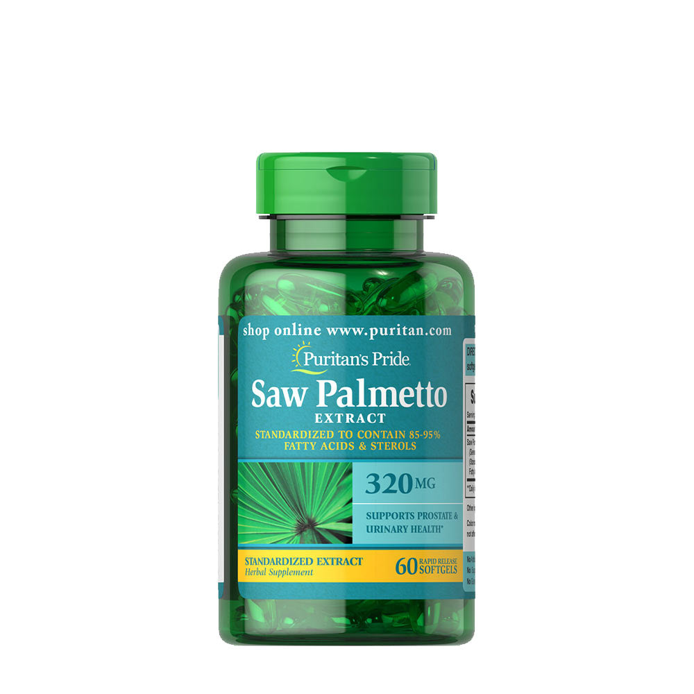 Puritan's Pride Saw Palmetto 320mg framsida