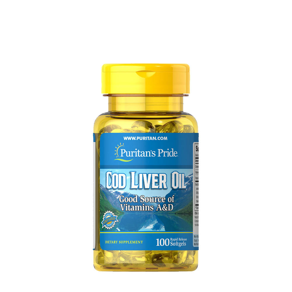 Puritan's Pride Cod Liver Oil ingredienser & etikett