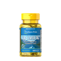 Puritan's Pride Cod Liver Oil ingredienser & etikett