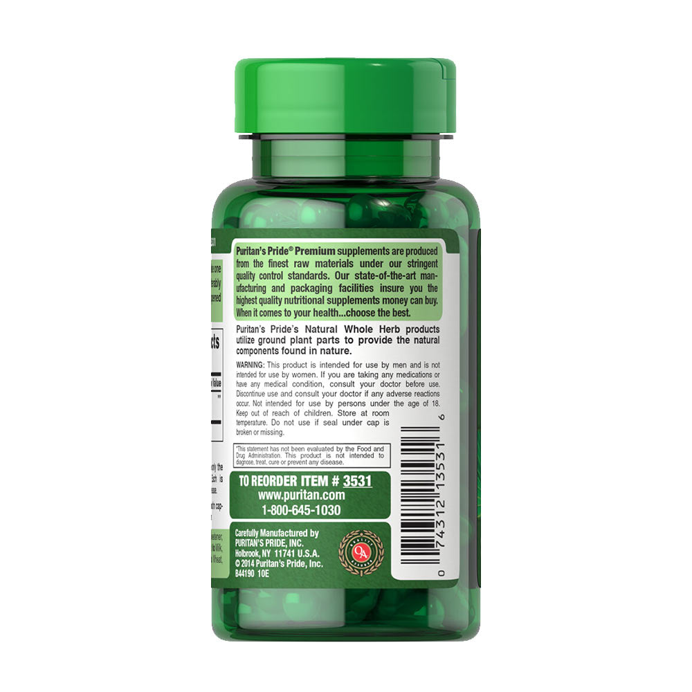 Puritan's Pride - Saw Palmetto Standardized Extract - 320mg, 60 Sgels
