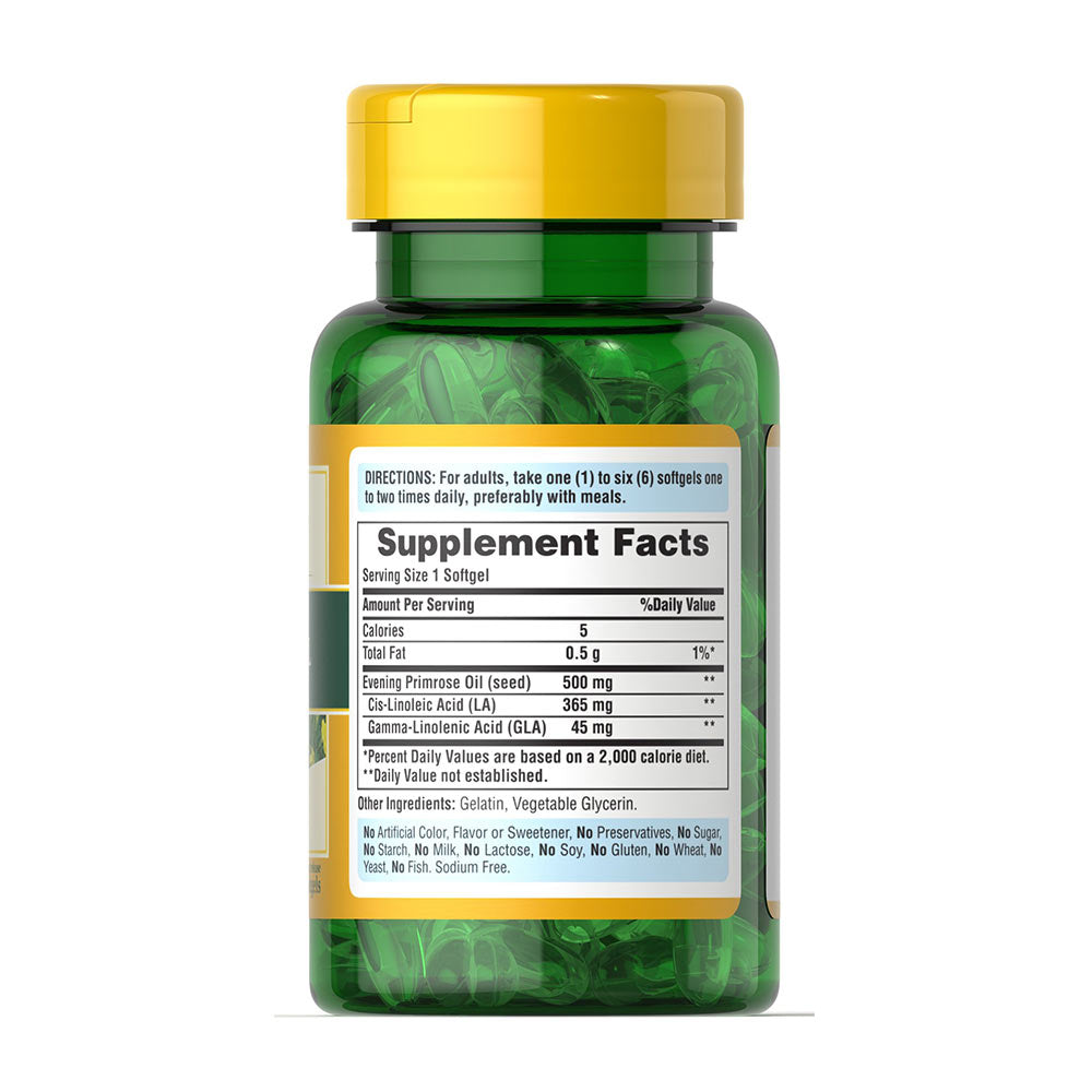 Puritan's Pride - Evening Primrose Oil 500mg - Cold Pressed