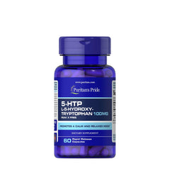 Puritan's Pride 5-HTP 60 Rapid Release Caps framsida