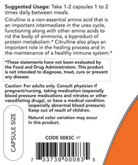 NOW Foods - L-Citrulline - 750mg - 90 Vcaps