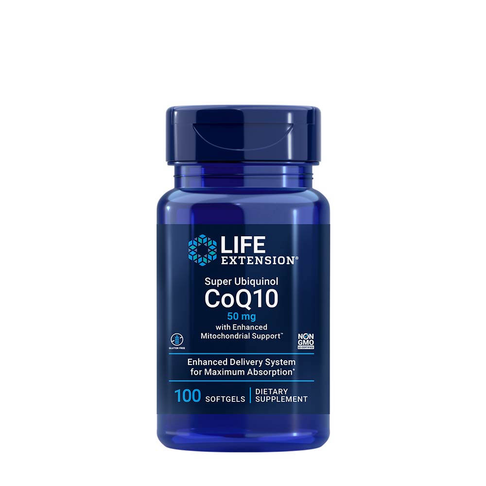 Life Extension - Ubiquinol CoQ10 Mitochondrial Support 50mg - 100 Sgels