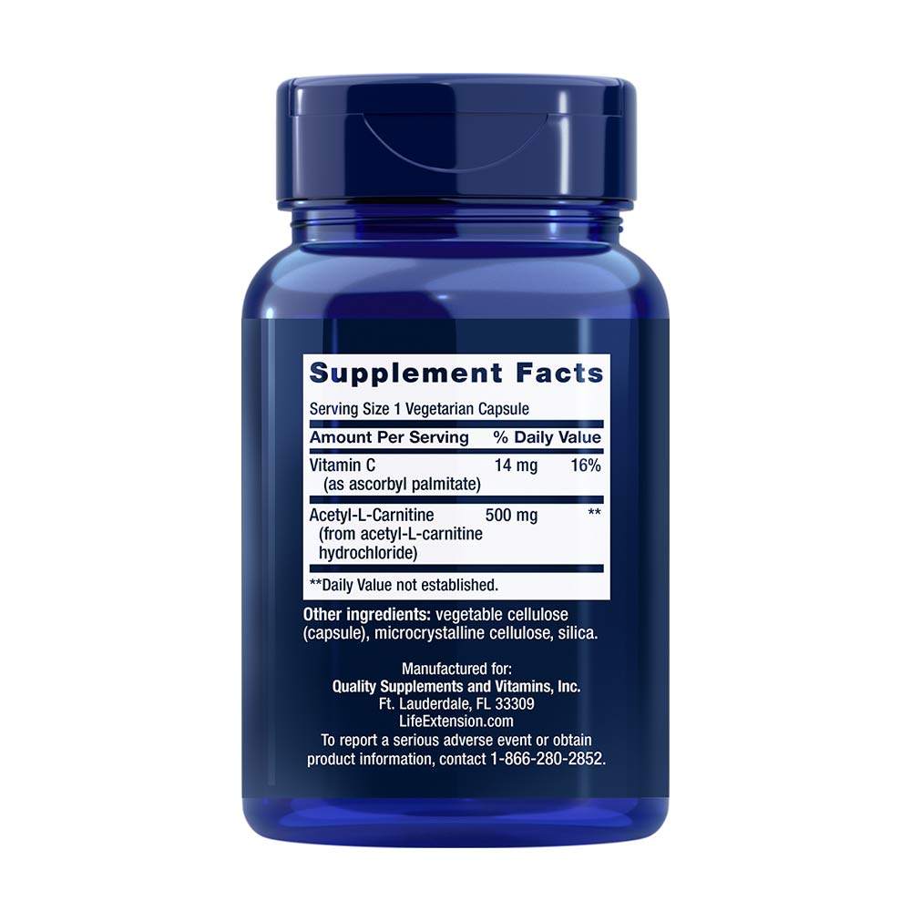 Life Extension - Acetyl-L-Carnitine - 100 Vcaps