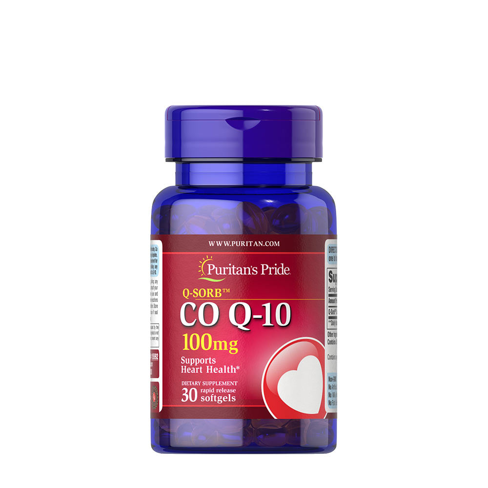 Puritan's Pride Coenzyme Q10 baksida näringsinformation