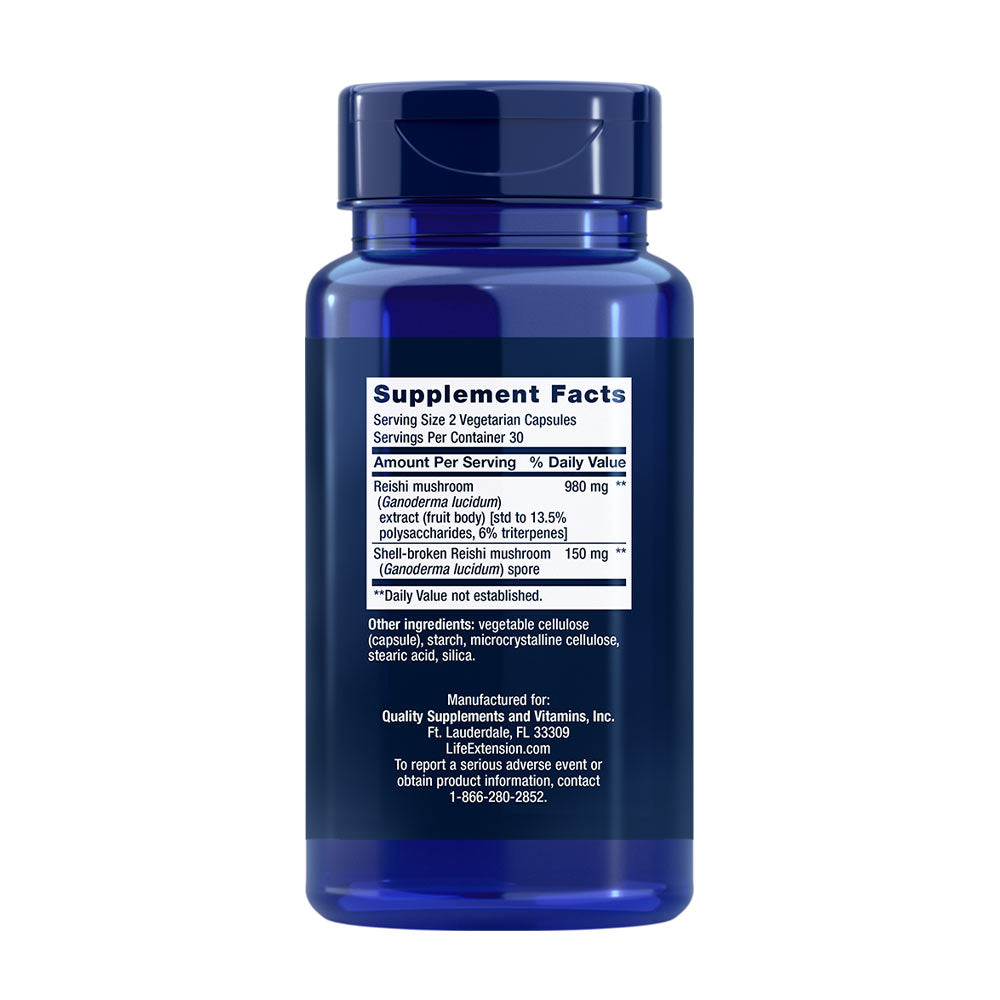 Reishi Extract Mushroom Complex baksida
