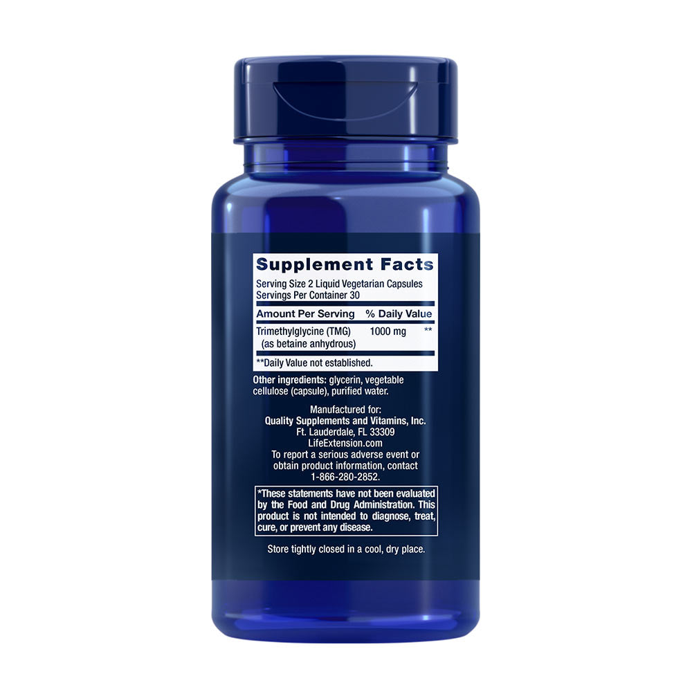 Life Extension - TMG, 500mg - 60 Liquid Vcaps