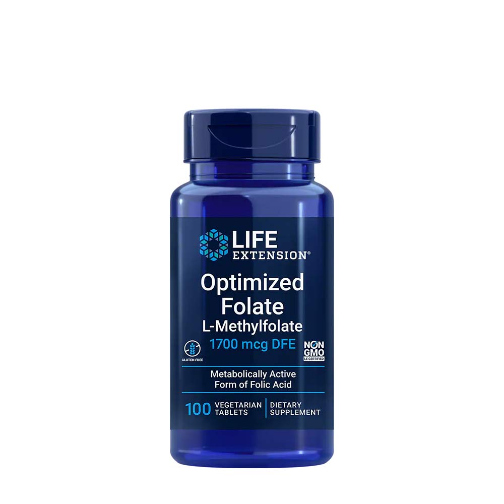 Life Extension - Høj Potens Optimeret Folat - 30 Tabletter