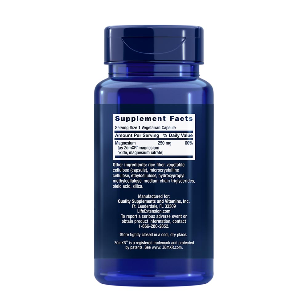Extend-Release Magnesium ingredienser och etikett