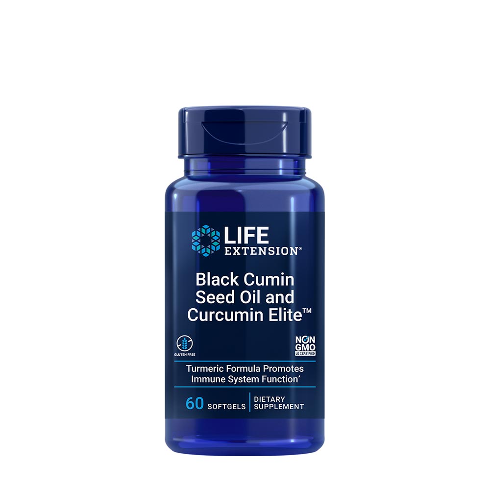 Life Extension Black Cumin Seed Oil And Curcumin Elite framsida
