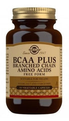 Solgar BCAA Plus Free Form baksida näringsfakta