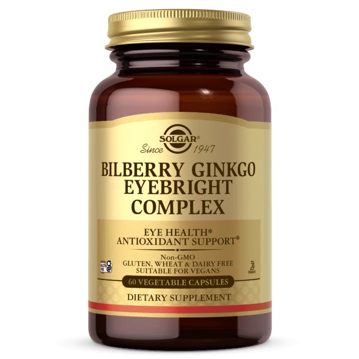Solgar - Bilberry Ginkgo Eyebright Complex