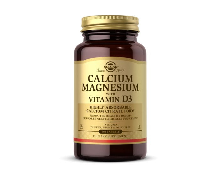 Solgar Calcium Magnesium With Vitamin D3 framsida