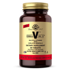 Solgar Formula V VM-75 baksida näringsfakta