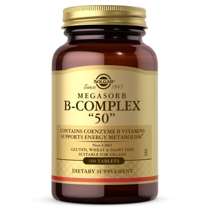Megasorb B-Complex 30 tabletter framsida