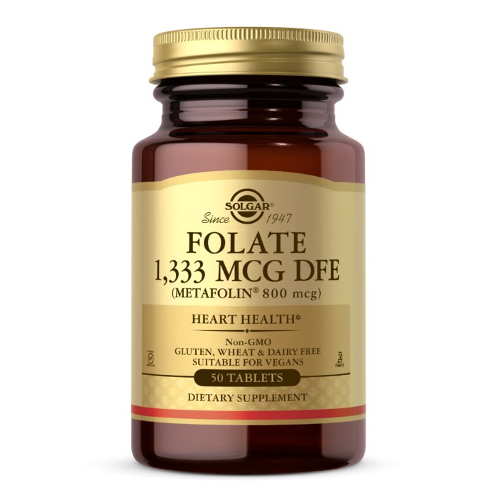 Solgar Metafolin 800mcg framsida