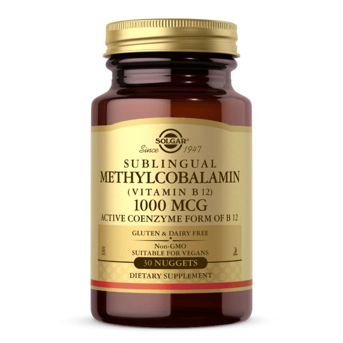 Sublingual B12 Metylkobalamin baksida näringsfakta