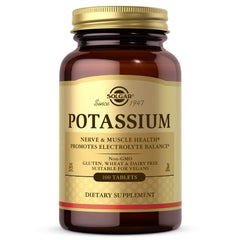 Solgar Potassium baksida näringsfakta
