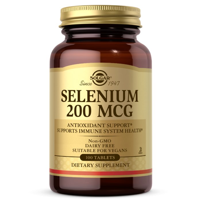 Solgar - Gærfri Selen 200mcg 250 Tabletter