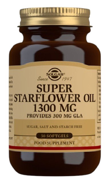 Solgar Super Starflower Oil baksida näringsfakta