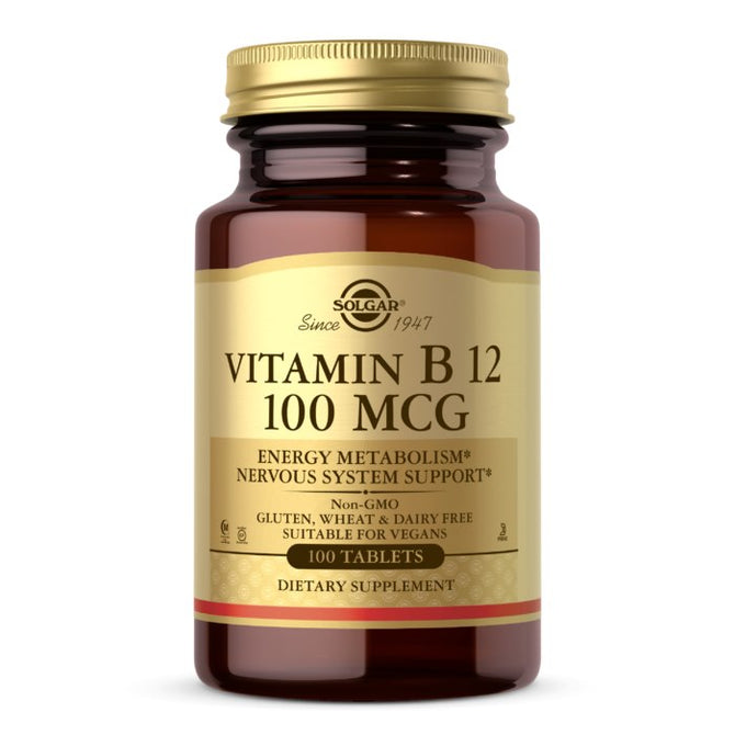 Vitamin B12 100 mcg – 100 tabletter framsida