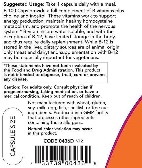 NOW Foods - Vitamin B-100