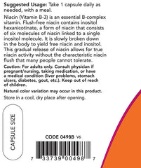 Flush-Free Niacin 500 mg ingredienser lista