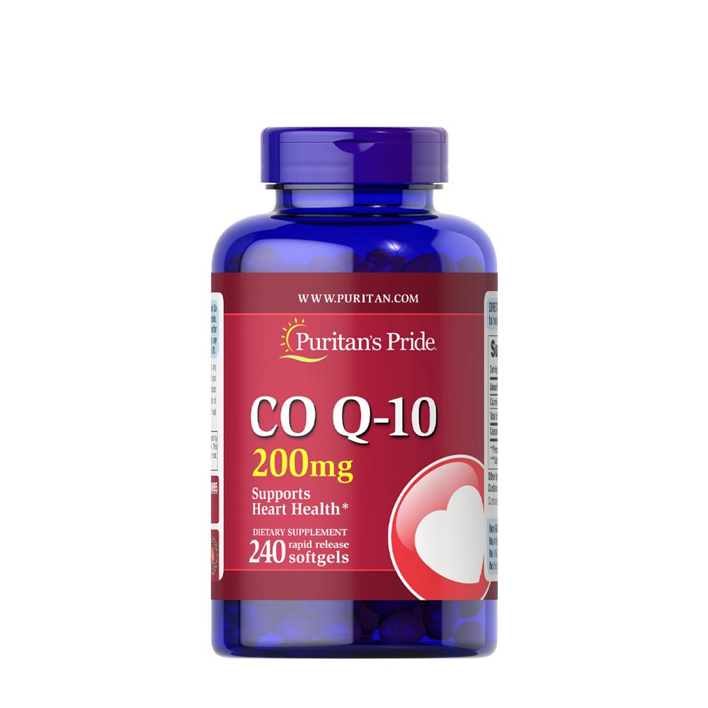 Puritan's Pride CoQ10 200mg baksida näringsfakta