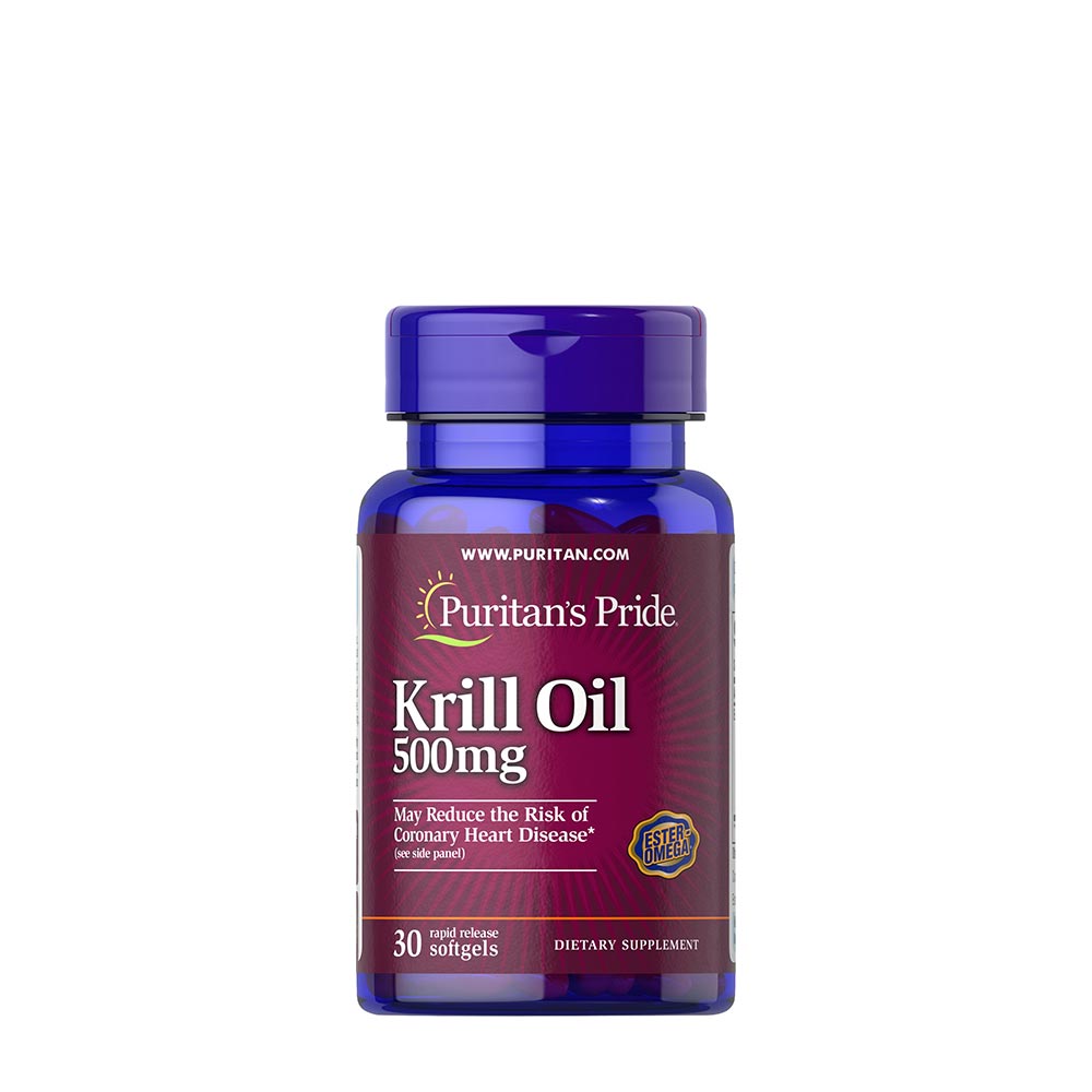 Puritan's Pride Krill Oil baksida näringsfakta
