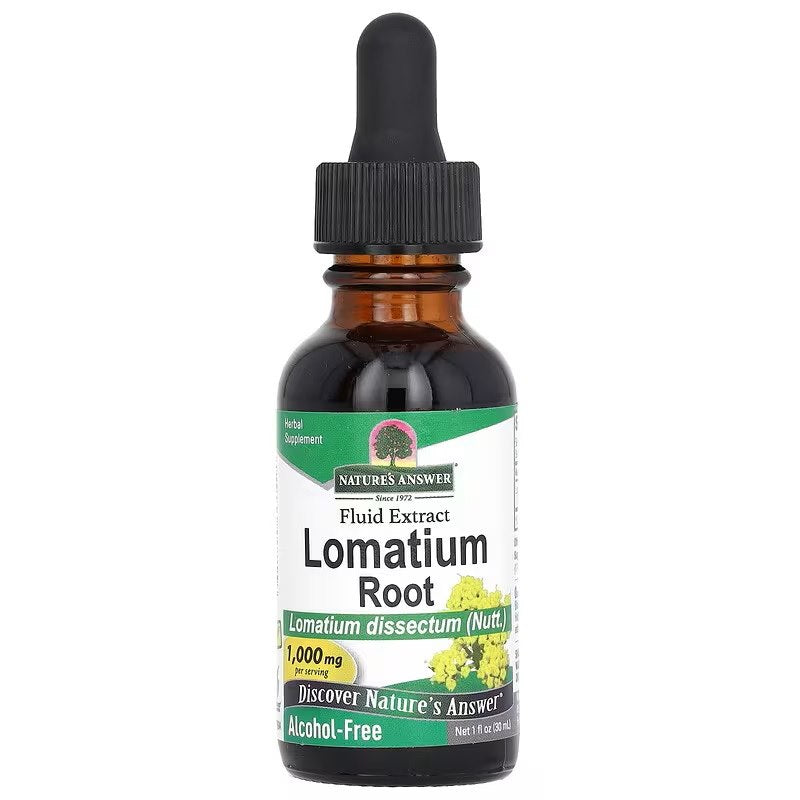 Nature's Answer Lomatium Root Fluid Extract framsida