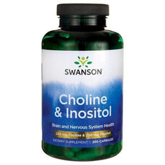 Swanson - Choline & Inositol - 250 Caps (KORT DATUM 2026-07-30)