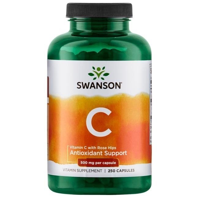 Vitamin C med Rosenhöfter öppen burk