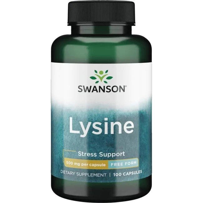 Swanson Lysine 500mg Free-Form baksida
