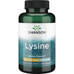 Swanson Lysine 500mg Free-Form baksida