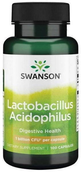 Swanson Lactobacillus Acidophilus 100 kapslar framsida