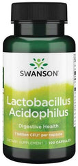 Swanson Lactobacillus Acidophilus 100 kapslar framsida