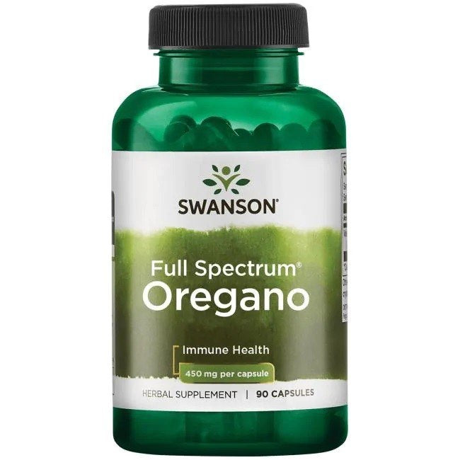 Swanson Full Spectrum Oregano öppen förpackning